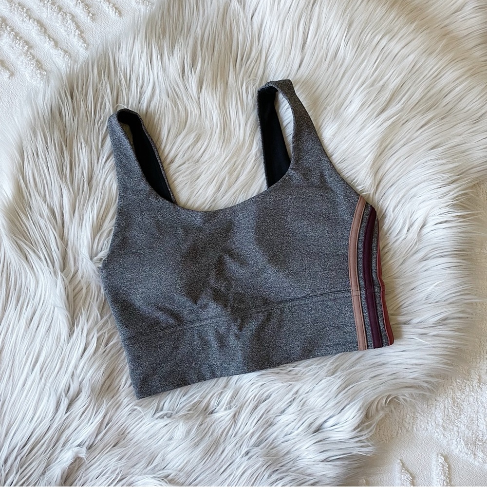 Lululemon striped longline sports bra